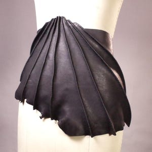 Genuine Leather Wide Wrap Belt: Gothic Corset Waist Cincher