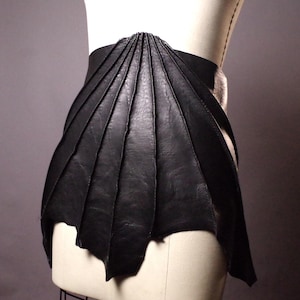 Genuine Leather Wide Wrap Belt: Gothic Corset Waist Cincher