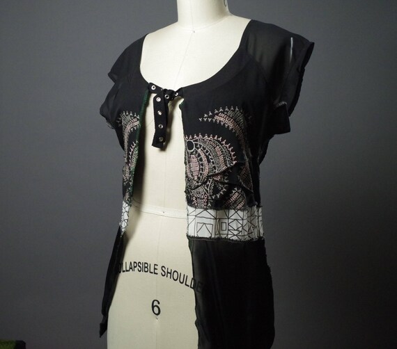 black vest top dress