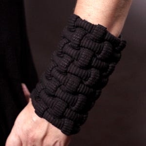 Extra Wide Leather Cuff Bracelet: Unisex Goth Jewelry