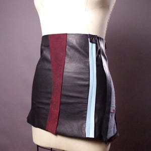 Under bust corset belt, Leather Corset Belt, Corset obi belt, Goth skirt belt