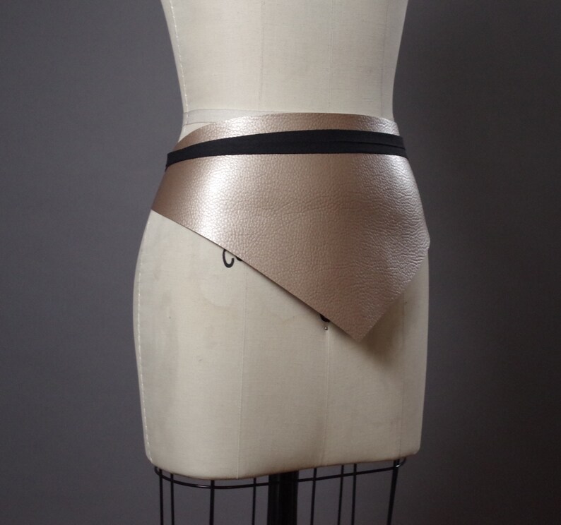 Gold Leather Obi Belt Women/'s Wrap Belt Gold Leather Obi Belt Vegan Leather Obi Belt