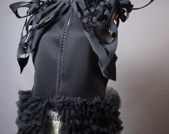 RESERVED For Barbara - OOAK Avant Garde Jacket: Tulle tutu jacket, Sculptural Long Vest