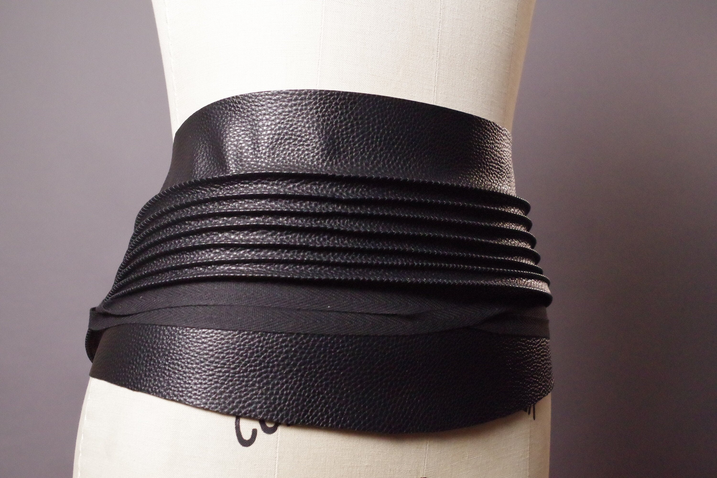obi belt leather