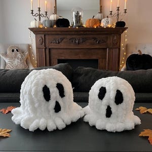 Ghosts, Hand Knit with Chunky Yarn