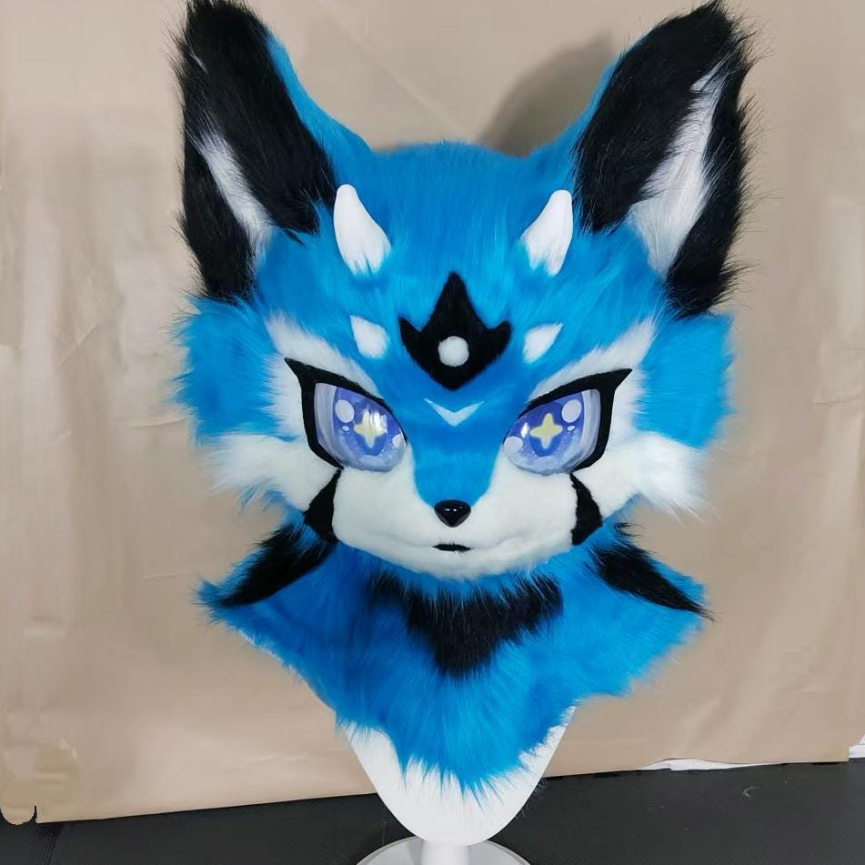 獣人系 未完成 着ぐるみ アニマルマスク レジンアイ 3Dプリント耳 Kig Kig fursuit mask - Etsy 日本