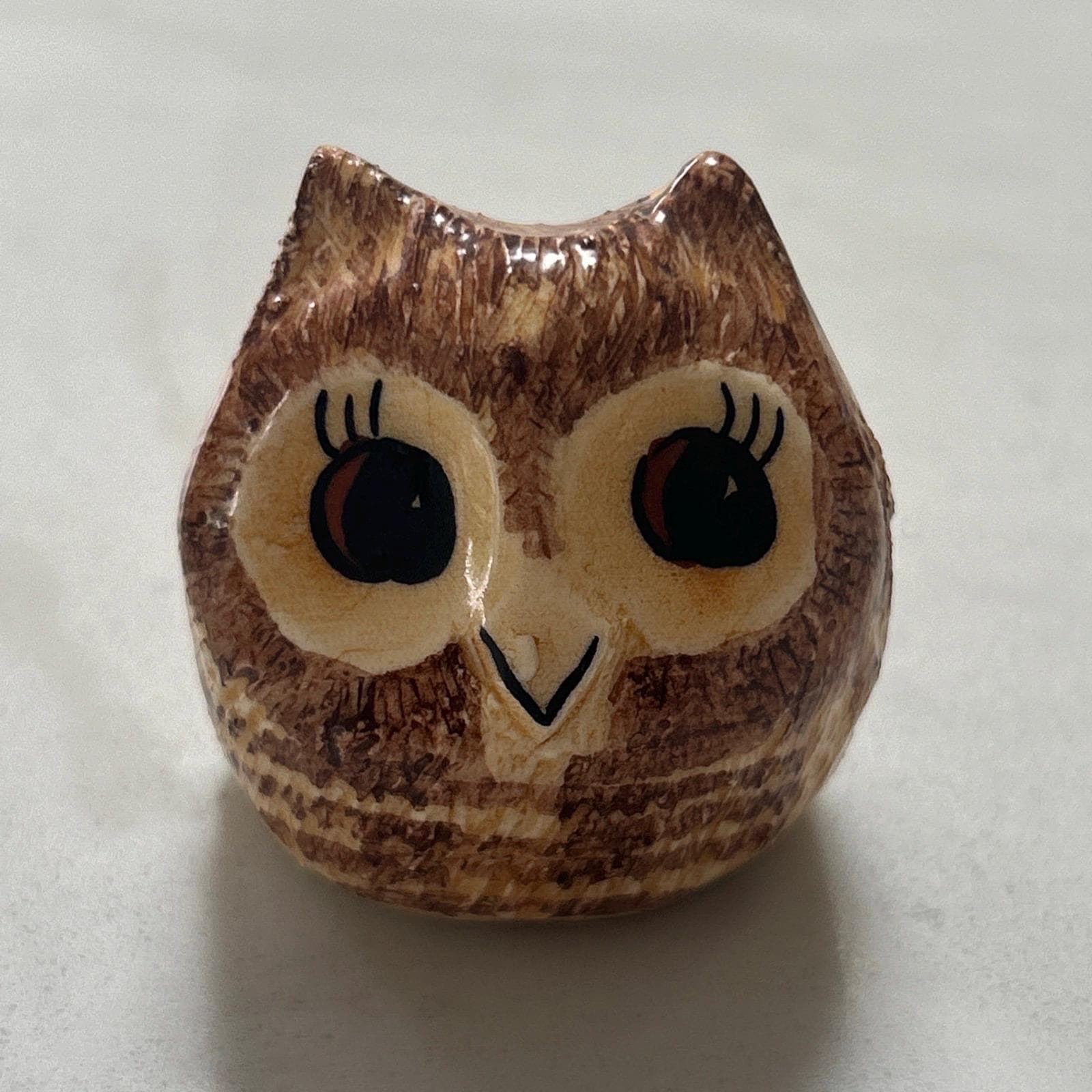 Vintage owl by Philip Laureston England Miniature Figurine ceramic handmade