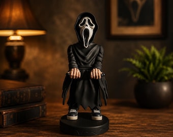 Ghost Face Phone Stand | Horror Desk Decor | Scream Inspired Holder (Digital Download)