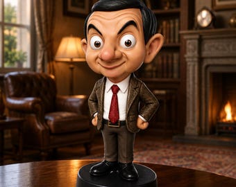 Comedy Character STL, Chibi Style Gentleman Figure, Resin Print Model