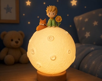 Moon Night Light STL, Fantasy Nursery Lamp, 3D Printable Home Decor