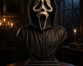 Ghost Horror Bust STL, Scary Collectible Figure, Halloween Decor STL