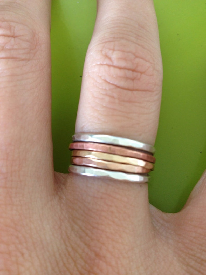 Rose Gold Stackable Ring | Etsy