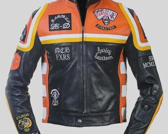 Second Hand Spectacular Biker Leather Jacket 
