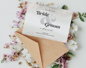 Watercolour Collection Save the Date: Editable Download