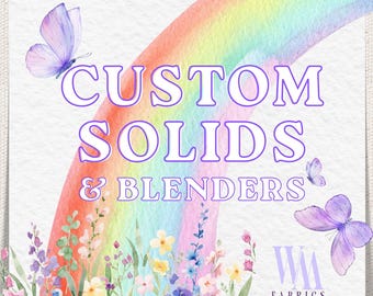 Custom Quilting Fabric - Pick Your Color & Scale Personalized Cotton Fabric, Customized Print Fabric Quilt Blender Stripe Dot Check Pattern
