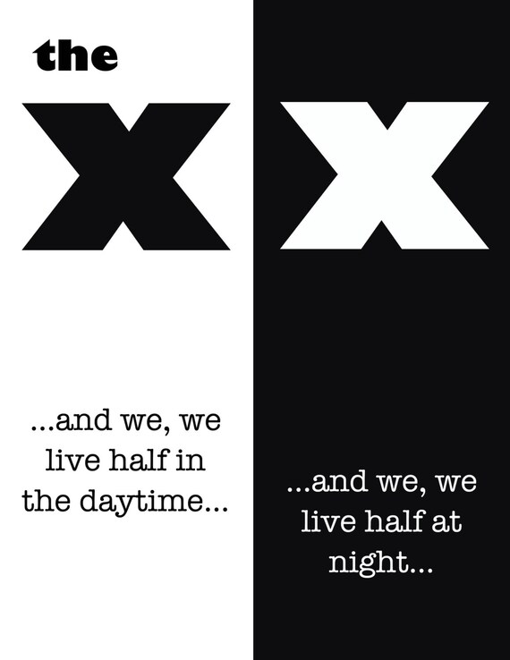 The Xx Art Print Vcr Lyrics Concert Poster Digital Art Etsy