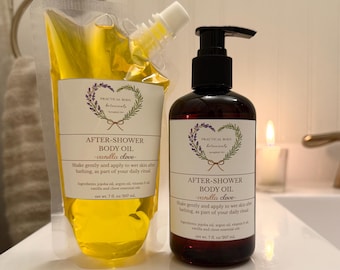 Aceite corporal para después de la ducha