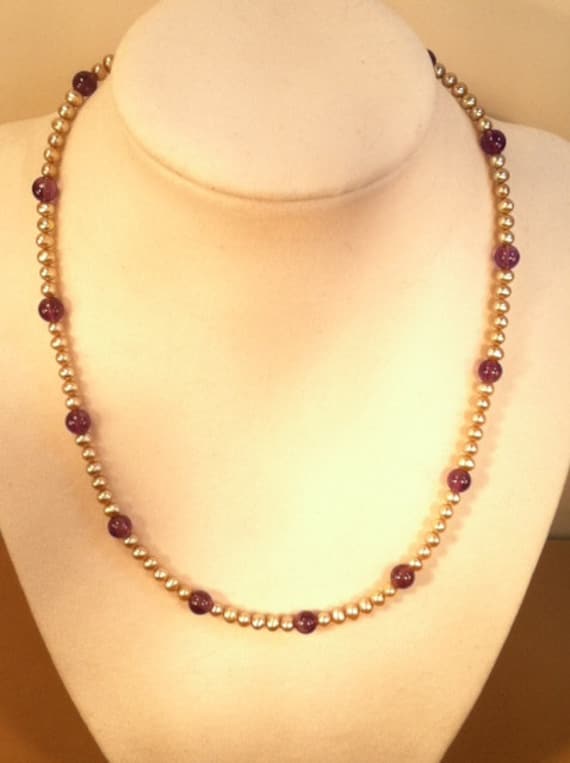 Pearl and Amethyst necklace