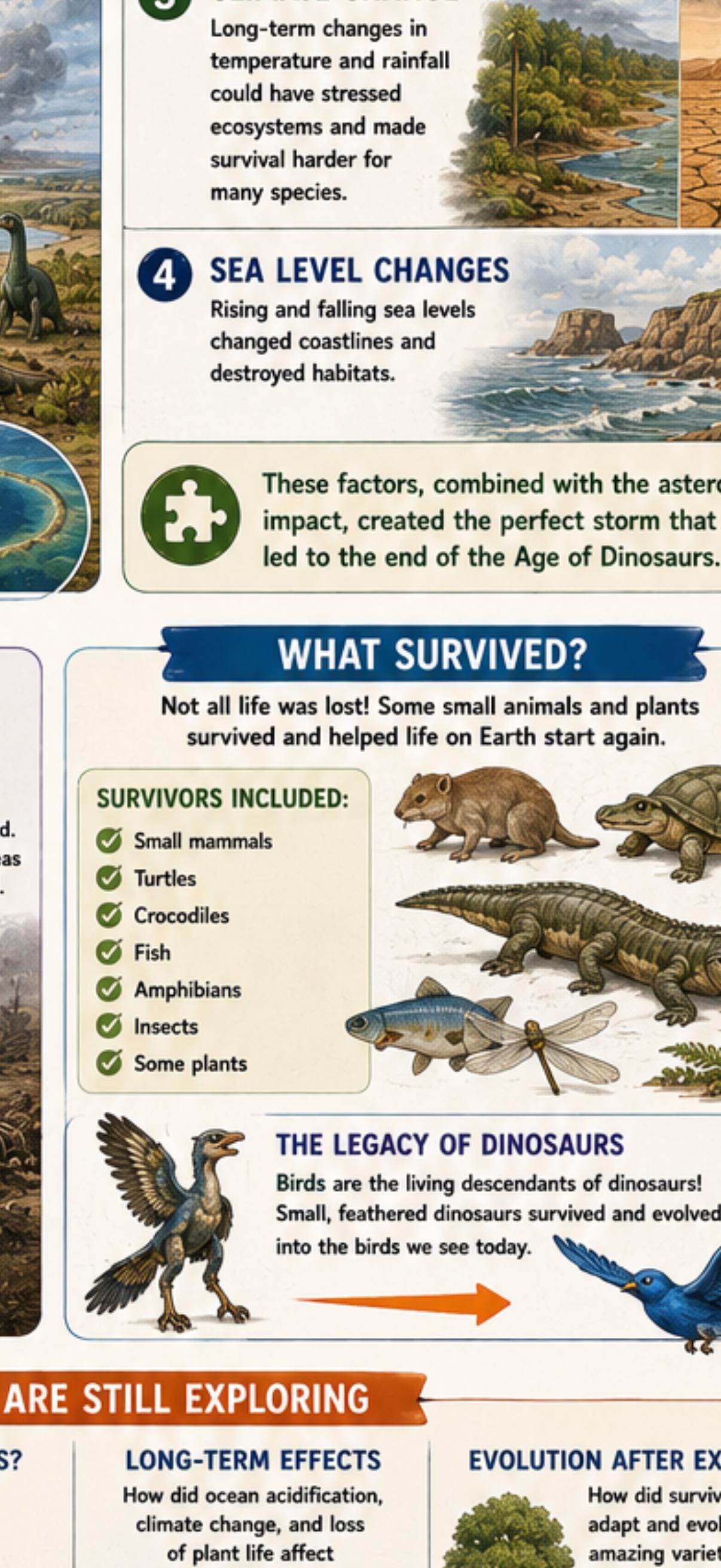 Dinosaur Extinction Theory Poster | Paleontology Science Wall Art ...