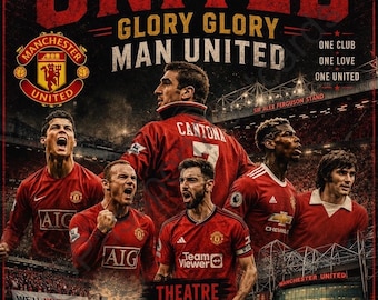 Manchester United Poster – Old Trafford Wall Art – Theatre of Dreams Football Print (Digital Download)
