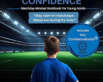 Soccer Confidence Workbook for Kids | Confidence Building Activities for Young Athletes | Matchday Mindset & Resilience Guide