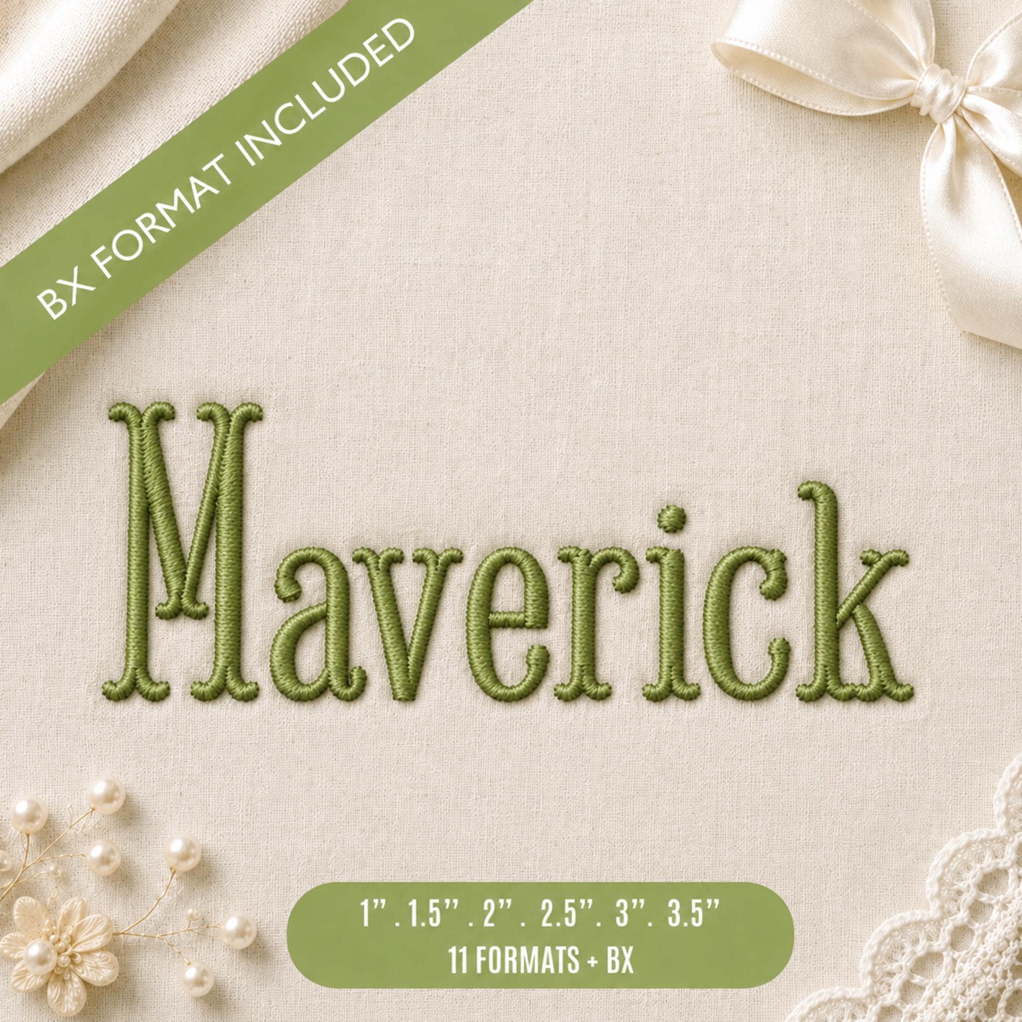 Maverick Fishtail Serif BX Embroidery Font, Vintage Monog… embroidery font sample
