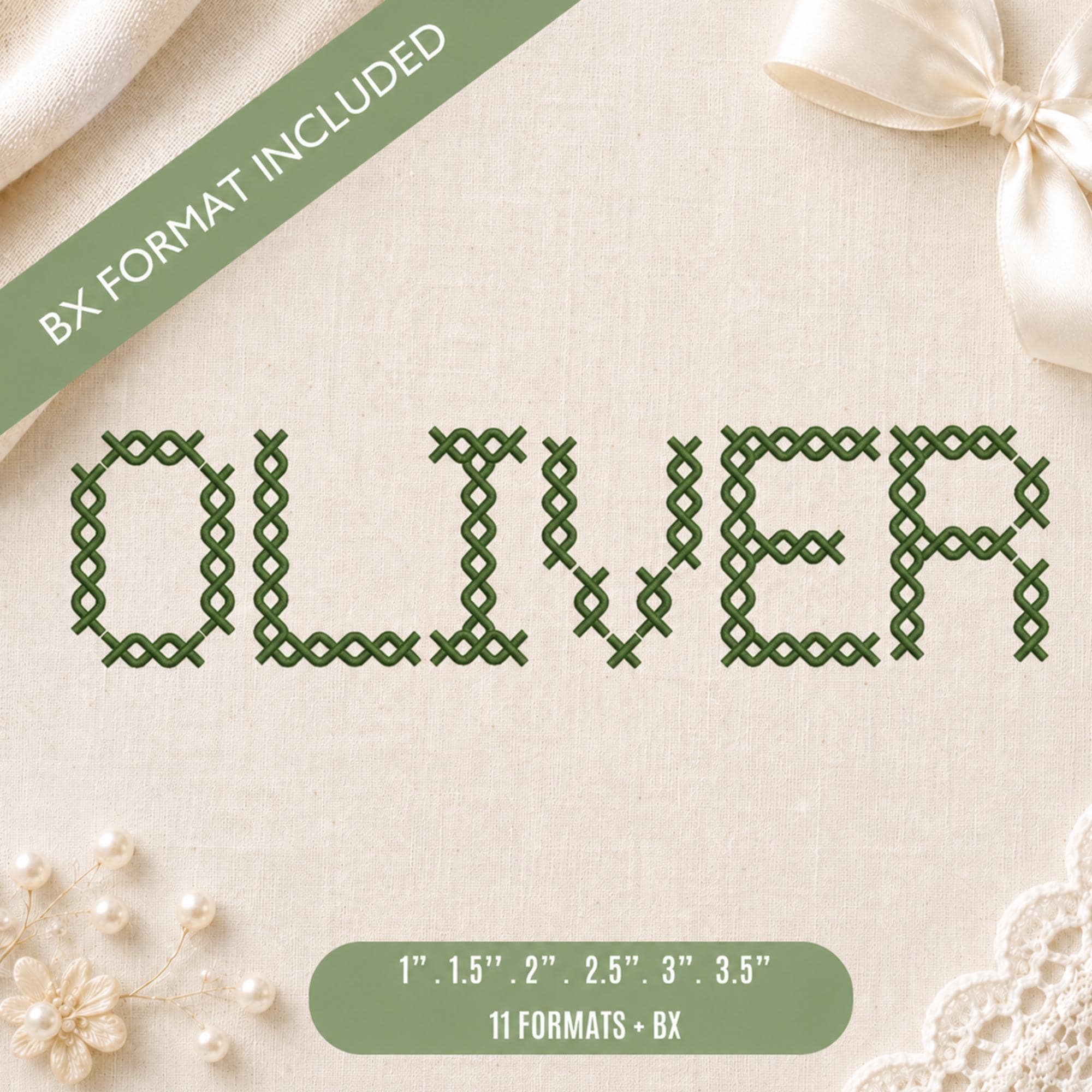 Crisscross Loop BX Embroidery Font, Cross Stitch Alphabet… embroidery font sample