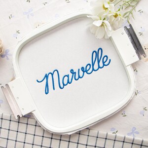 Police de broderie cursive Marvelle, alphabet élégant pour broderie machine cursive, police BX, police de noms, lettres monogrammes, police DST JEF image 2