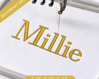 MBrace Classic Serif Embroidery Font, Elegant BX Font, Classic Machine Embroidery Alphabet Letter, Luxury Name Font, Serif Monogram, pes dst