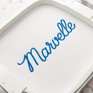 Police de broderie cursive Marvelle, alphabet élégant pour broderie machine cursive, police BX, police de noms, lettres monogrammes, police DST JEF image 3