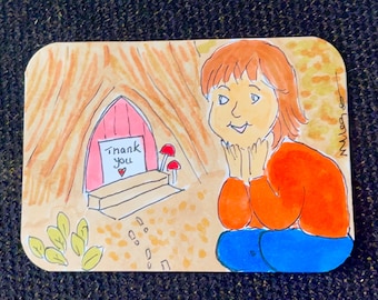 ACEO Original - Die Feentüre (Karte 3/3)