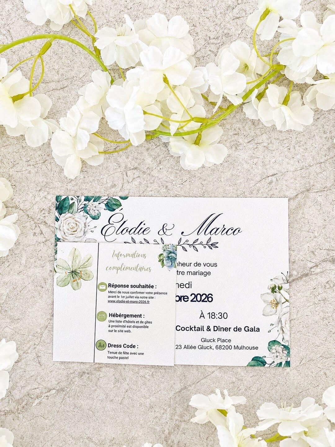 Personalized Wedding Invitation Card - Etsy