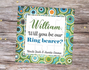 Will You Be My Ring Bearer Personalized Puzzle Invitation Will You Be My Page Boy Proposal Will You Be My Groomsman Ask Page Boy Gift