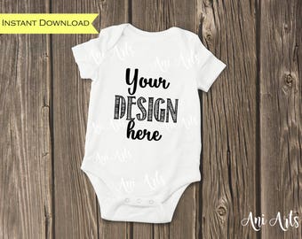 Download White Baby Bodysuit Mockup Blank Short Sleeve Romper Mock Up Image Jpeg File For Product Display White Baby Body Suit Mockups 3d Logo Mockup Psd Free Mockups Freedesigns