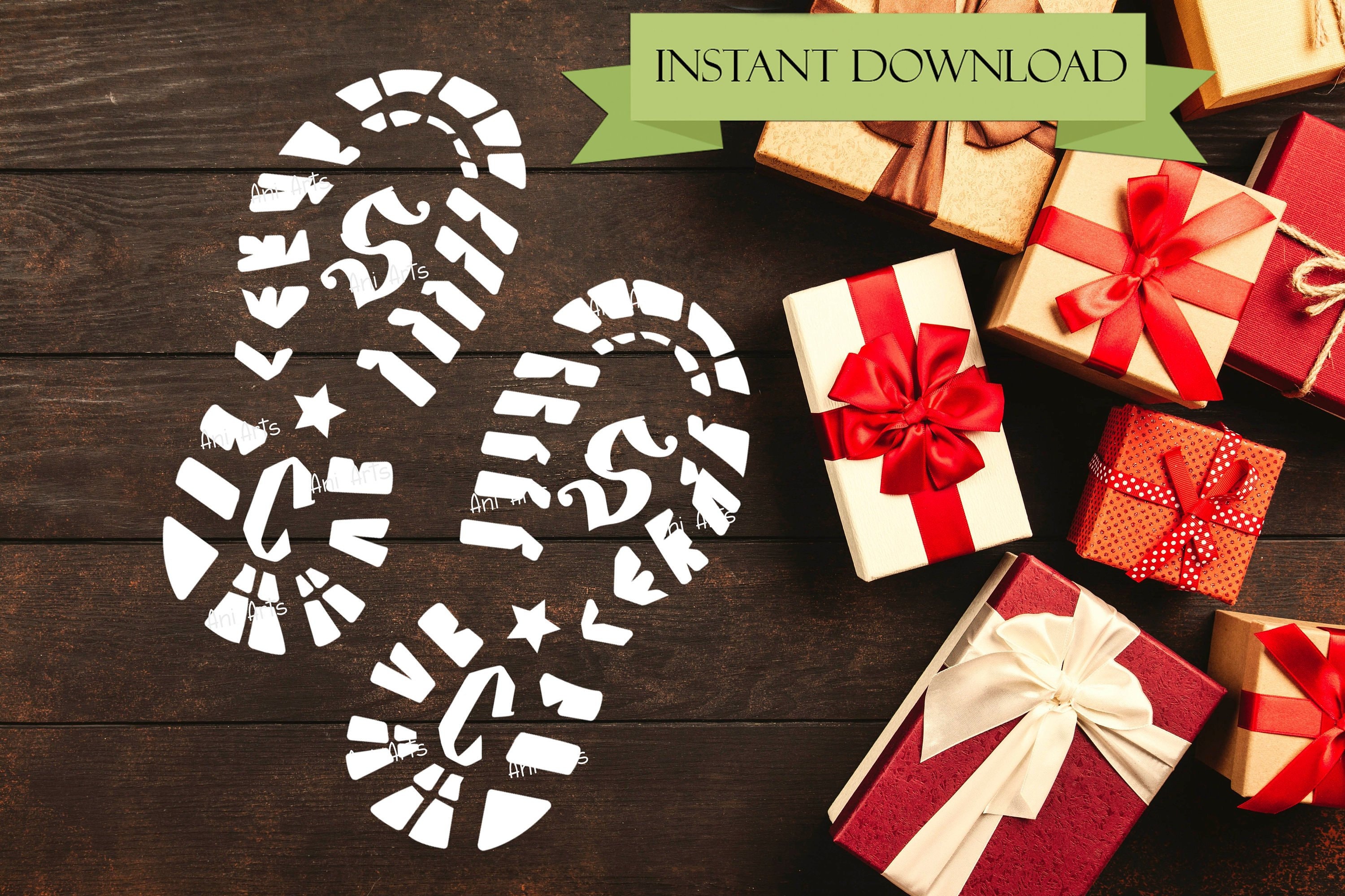 Download Santa Foot Print SVG DIY Santa's Boot Print Stencil Cut | Etsy Download Santa Foot Print SVG DIY Santa's Boot Print Stencil Cut | Etsy