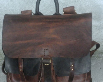 Hand Stitched Leather Messenger Bag Mens Messenger Bag | Etsy
