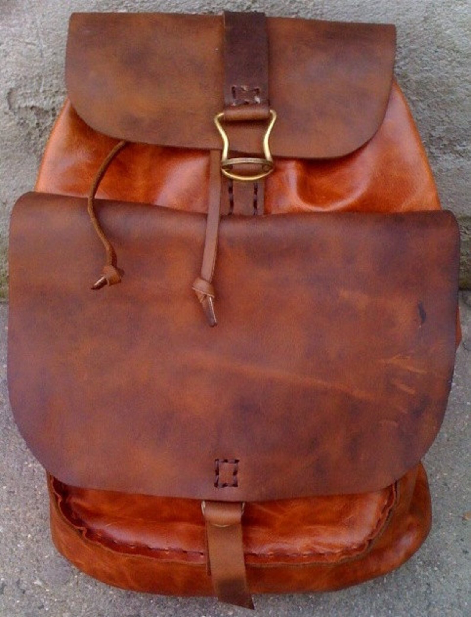 Leather Backpack Made of Genuine Leather Custom Backpacks Etsy