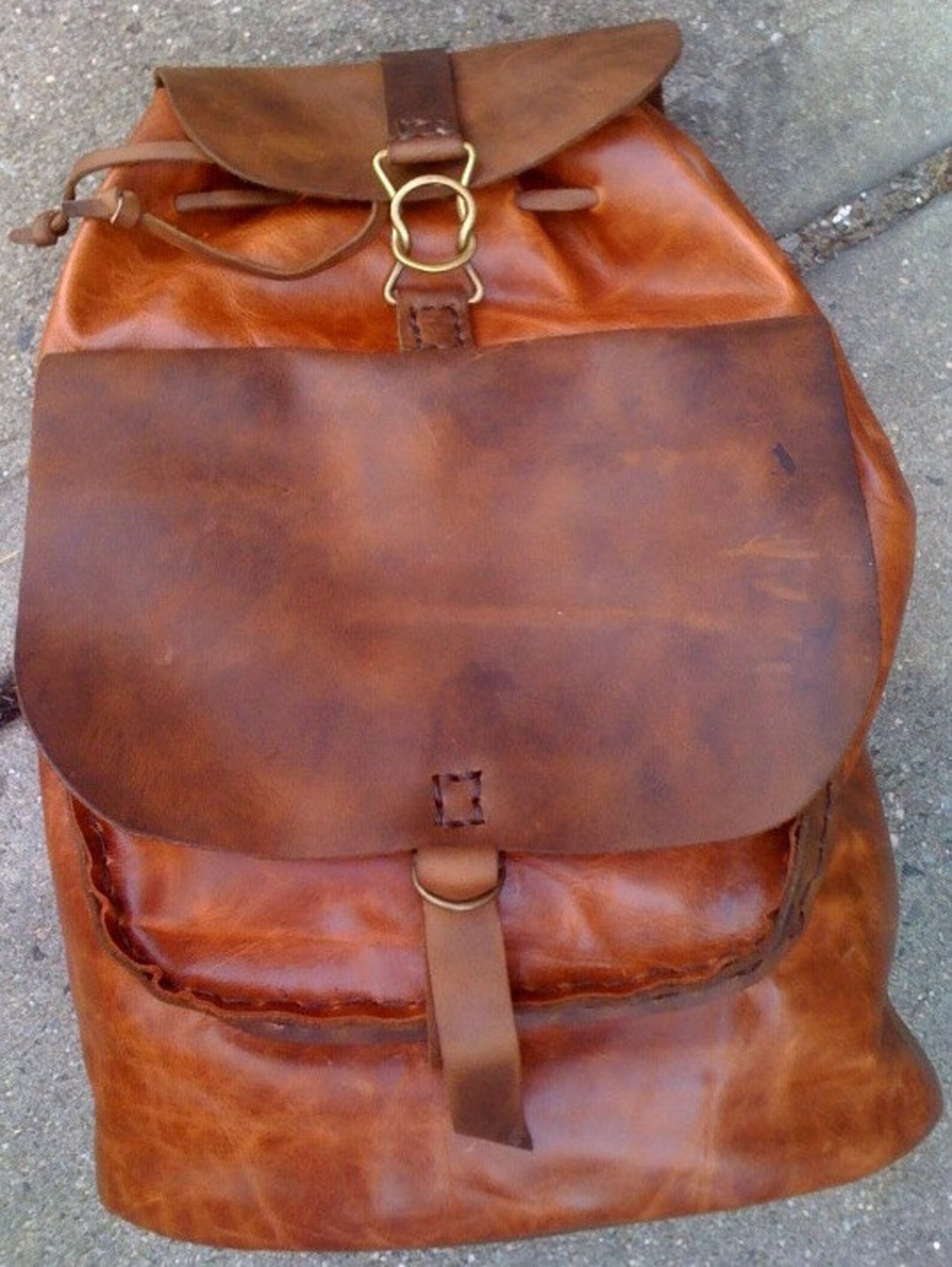Leather Backpack Made of Genuine Leather Custom Backpacks Etsy