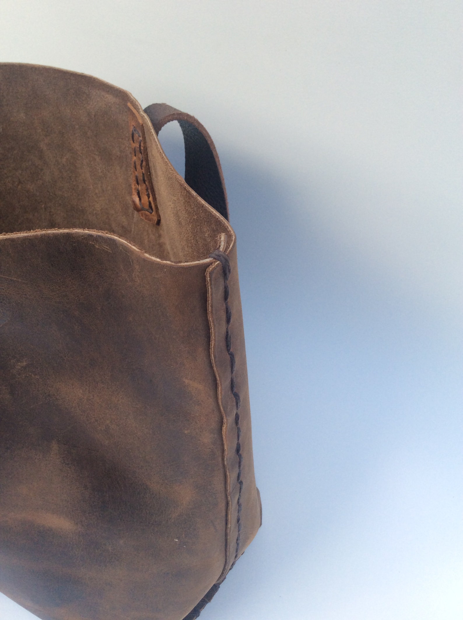 Custom Leather Tote Bag Full Grain Leather Purses Etsy