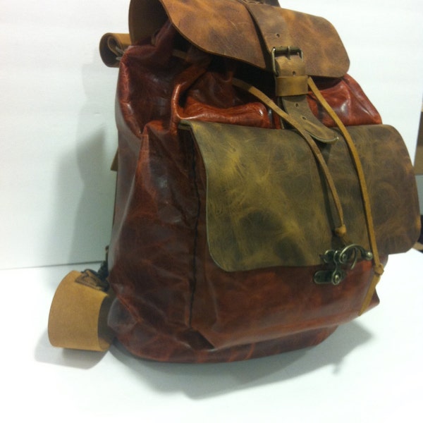 Leather Backpack Made Of Genuine Leather Custom Backpacks