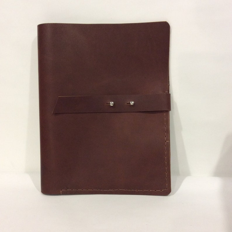 Notepad Portfolio Folder Genuine Leather Portfolio Holder Case Etsy