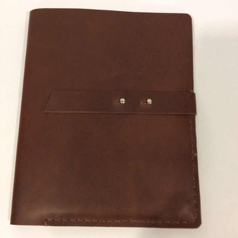 Notepad Portfolio Folder Genuine Leather Portfolio Holder Case Etsy