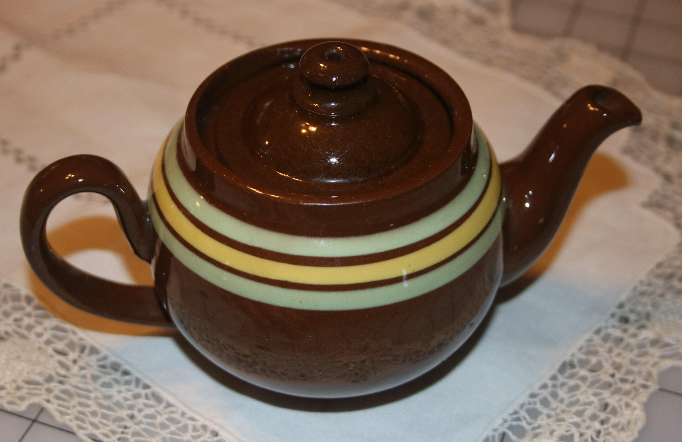 Vintage Teapot L B Made in England Brown Betty Brown W Stripes Tea Pot Lovely English Tea Pot Etsy New Zealand