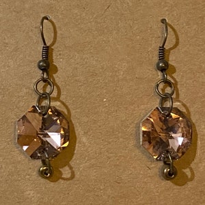 Earrings: Champagne Glass Drops