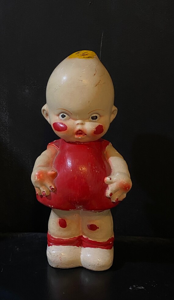 Vintage Chalk Kewpie Carnival Prize Doll 