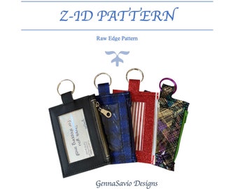 Costura rápida, Patrón para porta identificación con bolsillo con cremallera, Z-ID de GennaSavio
