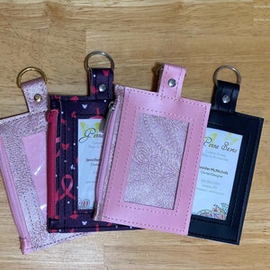 ID holder W/ zip pocket