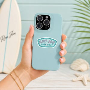 Ron Jon Surf Shop logo Slim Phone Case | Retro Beach Sticker Design image 2