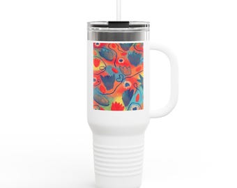 Taza de viaje con aislamiento, 40 oz