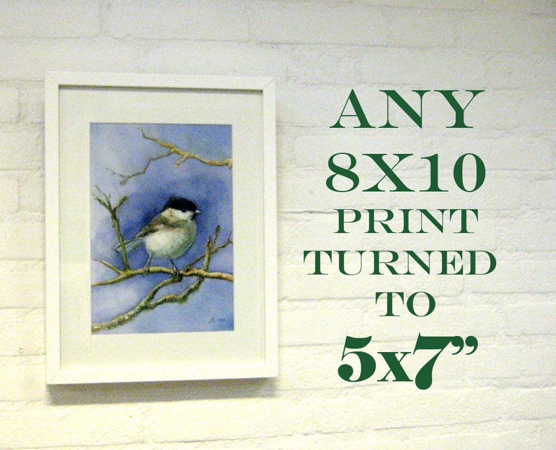 5x7 print, GICLEE print, Fine art print by VerbruggeWatercolor image 1